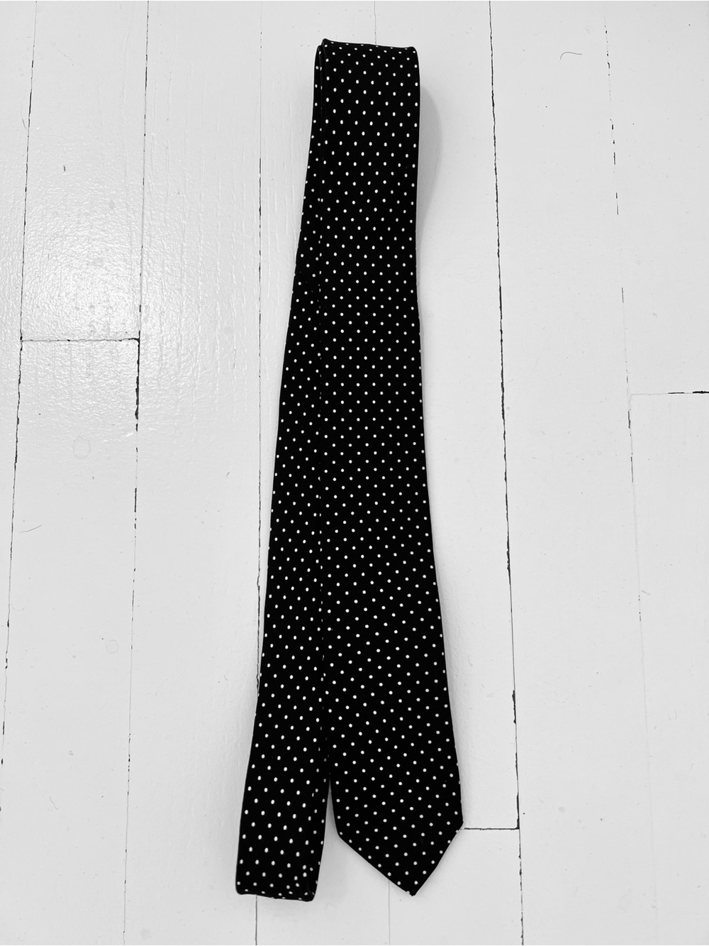 H&M Black and White Polka Dot Tie